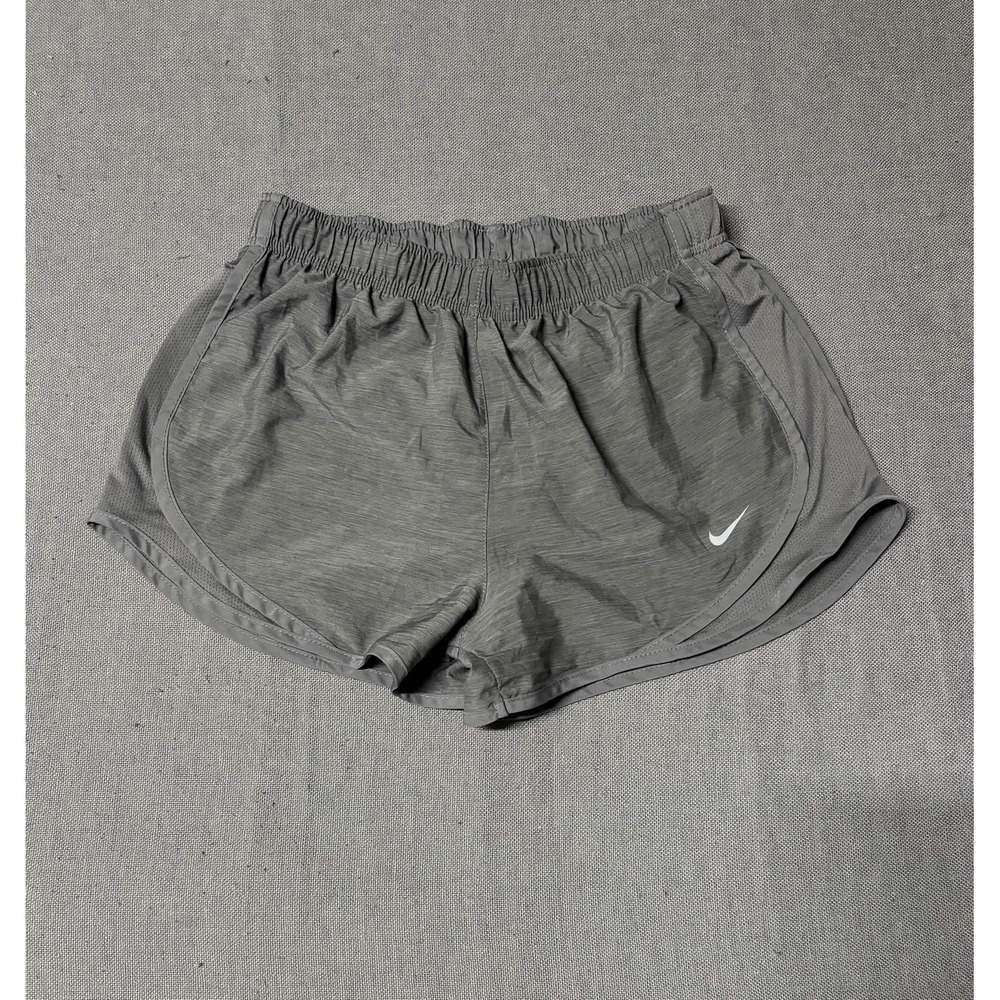 Nike Womens Shorts Size S Athletic Gray Dri-fit Polyester Solid Running Shorts
